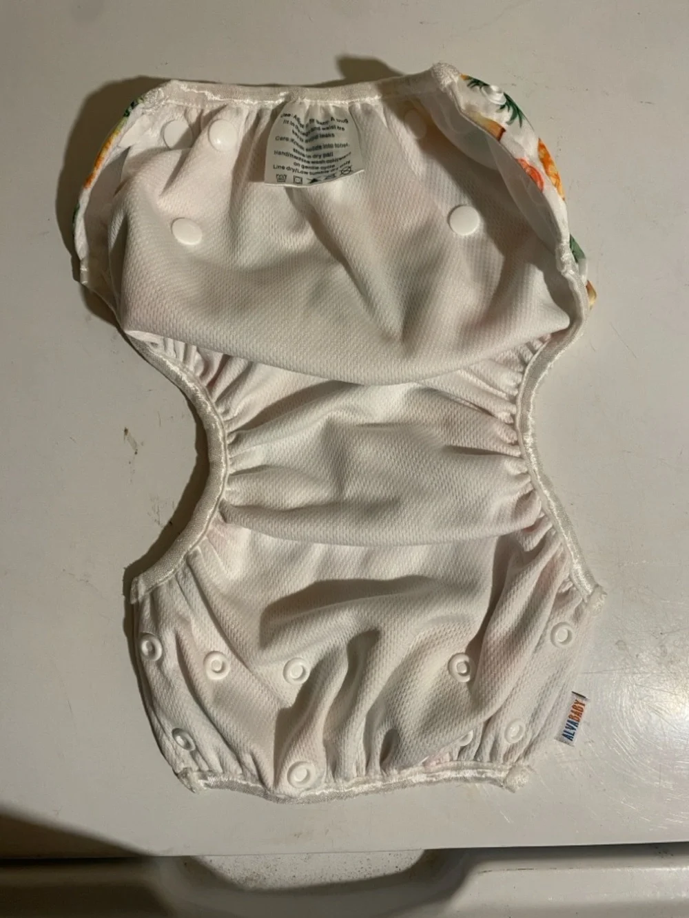 Alva baby Reusable Pineapple Print Swim Diaper - Yellow & Green